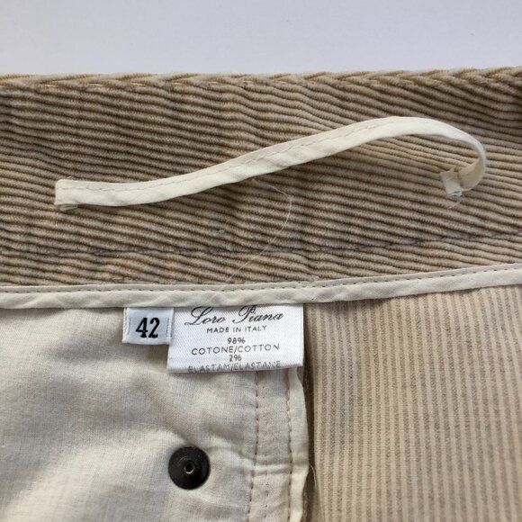 Loro Piana Baby Corduroy Stretch Trousers Made in Italy Size 42 - Picture 3 of 4